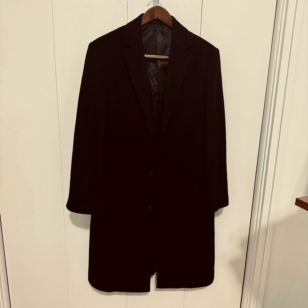 Sheffield Classic Fit Wool & Cashmere Overcoat 44R